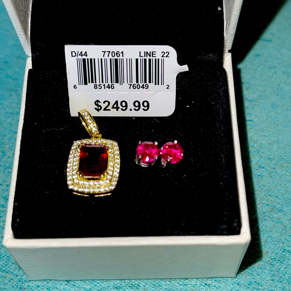 NWT ruby pendant